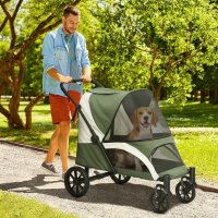 Hundewagen, Faltbarer Hundebuggy für...