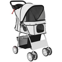Hundewagen Faltbar Hundebuggy mit Reflektorstreif...