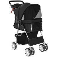 Hundewagen Faltbar Hundebuggy mit Reflektorstreif...