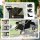 Hundewagen Faltbar Hundebuggy mit Reflektorstreif Aufbewahrungskorb Kissen für kleine Hunde bis 10 kg 77x44x102 cm Schwarz