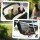Hundewagen Faltbar Hundebuggy mit Aufbewahrungskorb Kissen Netzfenster Getränkehalter für kleine Hunde bis 10kg Schwarz