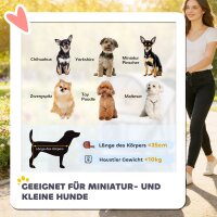 Hundewagen Faltbar Hundebuggy mit Aufbewahrungskorb Kissen Netzfenster Getränkehalter für kleine Hunde bis 10kg Grau