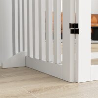 Haustiergitter, Treppenschutzgitter, Schutzgitter, 4 Teile, faltbar,  Weiß