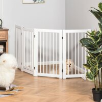 Absperrgitter Hund 4-teilig, 204 x 75 cm Faltbar...
