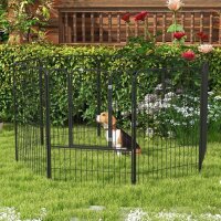 Welpenlaufstall 8-teilig 100cm hoch Hundelaufstall...