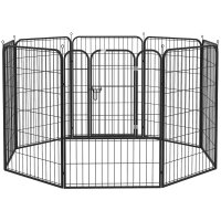 Welpenlaufstall 8-teilig 100cm hoch Hundelaufstall...