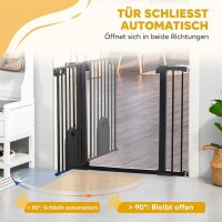 Türschutzgitter Treppenschutzgitter Hunde Absperrgitter Schutzgitter für Haustier Stahl