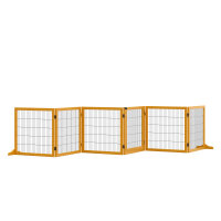 Absperrgitter für Hunde, klappbar, 432 x 36 x 70 cm,...