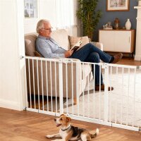 Hunde-Absperrgitter, erweiterbar, Klemmmontage, Metall,...