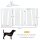 Hunde-Absperrgitter, klappbar, anpassbare Form, für Hunde bis 20 kg, 154 x 80 x 30 cm, Weiß