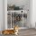 Türschutzgitter Treppenschutzgitter Absperrgitter Hundegitter, 100 cm x 4 cm x 76 cm, Weiß