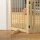 Freistehendes Hundegitter, 4 Paneele, flexibel, Kiefernholz, 204L x 36B x 75H cm, Naturholz