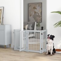 Freistehendes Hundegitter, 4 Paneele, flexibel,...