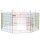 Freilaufgehege, Welpenauslauf, modulares Design, verriegelbar, Stahl, Ø156x60H cm, Bunt