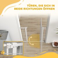 Türschutzgitter Hund, 76-104 cm Absperrgitter ohne Bohren, Treppengitter