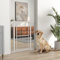 Türschutzgitter Hund, 76-104 cm Absperrgitter ohne Bohren, Treppengitter