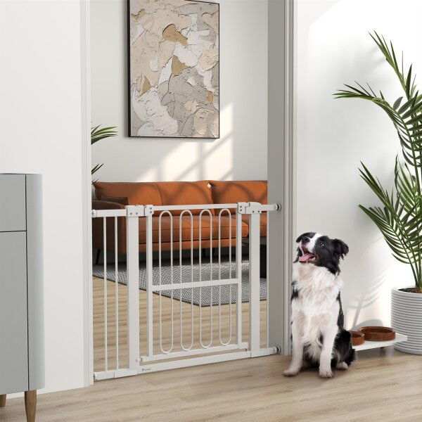 Türschutzgitter Hund, 76-104 cm Absperrgitter ohne Bohren, Treppengitter