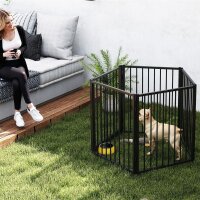 Hundepark, Tierpark, 5 Paneele, tragbarer faltbarer Zaun,...