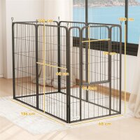 Laufstall für Hunde mit 6 Paneelen, robust, mit...