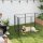 Laufstall für Hunde mit 6 Paneelen, robust, mit sicherer Tür, für drinnen und draußen, für Garten, Camping, 100 cm hoch