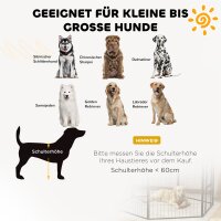 2er-Set Erweiterung für Welpengehege, Hundezaun-Paneele, Haustierspielplatz, Welpenzaun aus Stahl, Grau