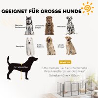Welpenlaufstall 12-teilig Welpenauslauf mit 12 Gitterplatten Tür Erdspießen flexibel faltbar Schutzplane 100cm hoch