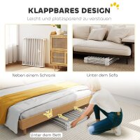 Haustierzaun, 6-Panel-Barriere mit Tür, faltbar, für kleine & mittelgroße Hunde, Kunststoff, Kohlenstoffstahl, Weiß