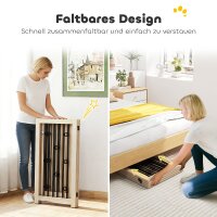 Freistehendes Haustiertor, Hundegitter mit Tür, 4 Paneele, für Flur, Treppe, Türrahmen, MDF, Stahl