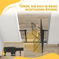 Türschutzgitter Hund, 76-104 cm Absperrgitter ohne Bohren, Treppengitter