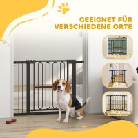 Türschutzgitter Hund, 76-104 cm Absperrgitter ohne Bohren, Treppengitter