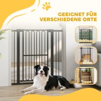 Türschutzgitter Hund, 76-104 cm Absperrgitter ohne Bohren, Treppengitter