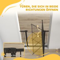Türschutzgitter Hund, 76-104 cm Absperrgitter ohne Bohren, Treppengitter