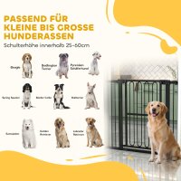 Türschutzgitter Hund, 76-104 cm Absperrgitter ohne Bohren, Treppengitter