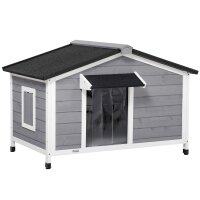 Hundehütte aus Massivholz, wetterbeständig,...