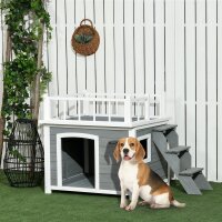 Hundehütte, Dachterrasse, Treppe, Fenster,...