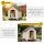 Hundehütte wetterfestes Hundehaus 88 x 79 x 89 cm Erhöhte Hundehöhle mit aufklappbarem Asphaltdach, Bodenankern