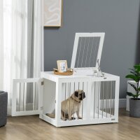 Hundekäfig mit 2 Türen, Hundebox, verriegelbar,...