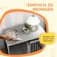 Hundebox mit Schiebetür, Belüftung, Spanplatte und Stahl, 98 x 58 x 61 cm, Grau