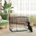 Hundekäfig klappbar Hundebox mit 2 Türen, Transportkäfig mit ausziehbare Bodenschale Kissen 75 x 48,5 x 53 cm Schwarz