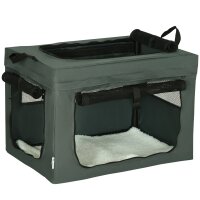 Transportbox, faltbar, 3 Eingänge, Innenkissen,...