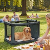 Hundebox faltbar Hundetransportbox mit Kissen abnehmbar...