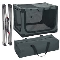 Hundebox faltbar Hundetransportbox mit Kissen abnehmbar...