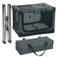Hundebox faltbar Hundetransportbox mit Kissen abnehmbar...