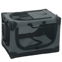 Hundebox faltbar Hundetransportbox mit Kissen abnehmbar...