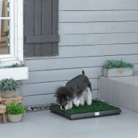 Hundetoilette mit Gras 63 x 51 cm Hundeklo Waschbar...