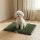 Hundetoilette 63 x 50,5 cm Hundeklo mit 2 Kunstrasen waschbar Welpentoilette für Hunde für Balkon Zuhause Schwarz+Grün