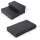 Haustiertreppe Tierunterlage 2 Stufen Klappbar Hundetreppe Treppe Unterlage für Katzen und Hunde Schwarz L45 x B39 x H20 cm