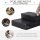 Haustiertreppe Tierunterlage 2 Stufen Klappbar Hundetreppe Treppe Unterlage für Katzen und Hunde Schwarz L45 x B39 x H20 cm