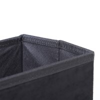 Haustiertreppe Katzentreppe Hundetreppe Faltbar 3 Stufen Tiertreppe mit Stauraum für Katzen und Hunde MDF Schwarz 40 x 54 x 48 cm
