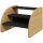 Haustiertreppe Hundetreppe, 3 Stufen, kleiner Hund, 38,5 cm x 38,5 cm x 30 cm, Eiche + Schwarz